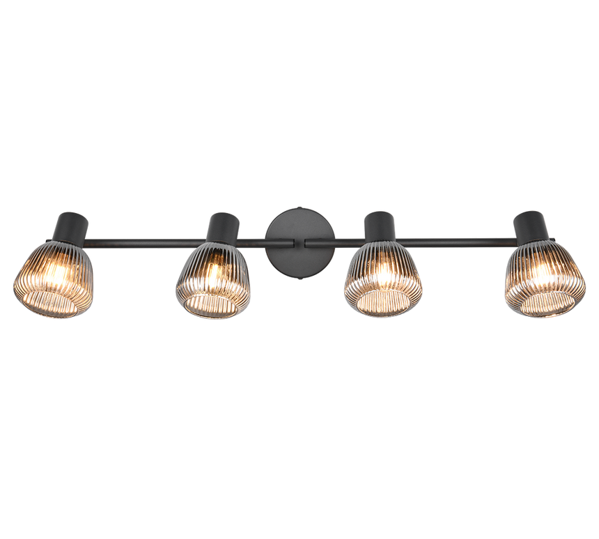 Regleta de focos Tarifa Trio negro 4 luces 862800432