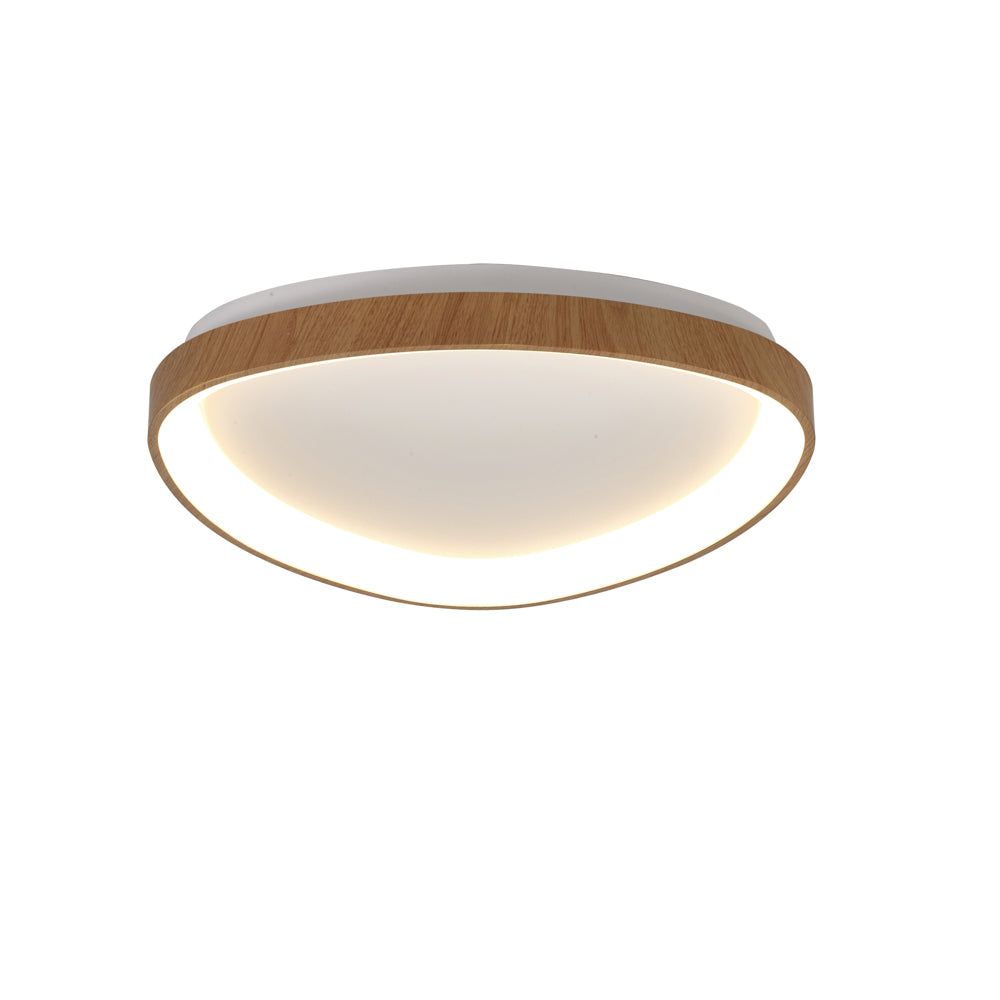 Mantra Niseko II Dimmable Triangular LED Ceiling Light, Wood, 8632