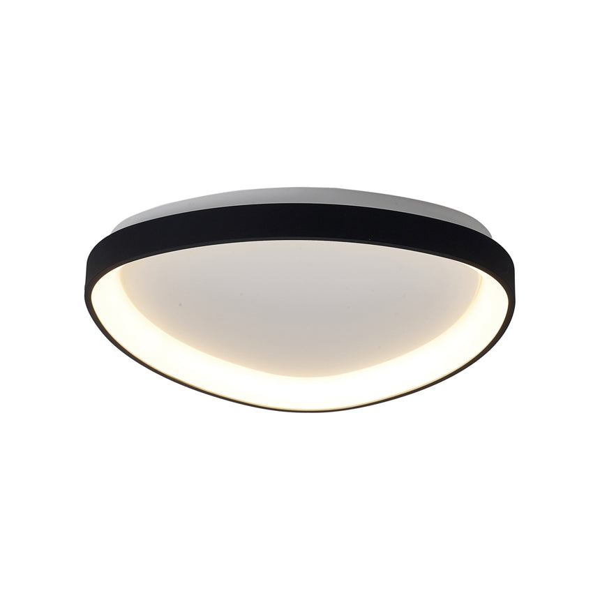 Mantra Niseko II Dimmable Triangular LED Ceiling Light Black 8634
