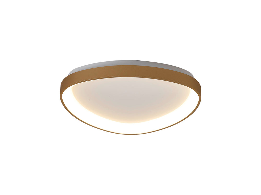 Mantra Niseko II dimmable triangular LED ceiling light gold 8635