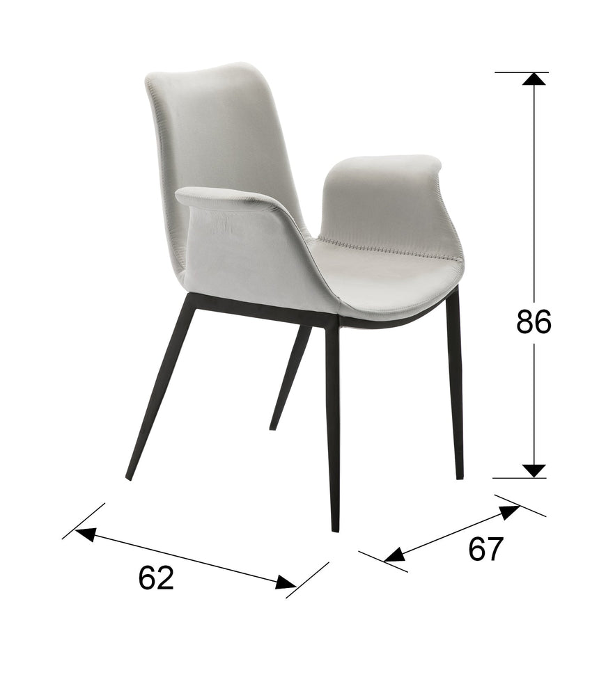 Medidas y dimensiones - Sillón Schuller Sowa negro y contrachapada madera 67x86cm 863952