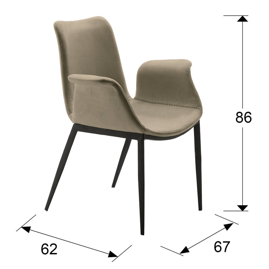 Medidas y dimensiones - Sillón Schuller Sowa negro y contrachapada madera 67x86cm 863964