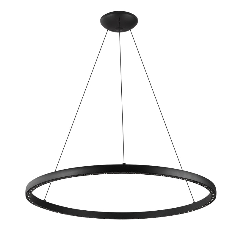 Mantra Riumar Lámpara de techo colgante LED 20W negro Ø92cm 8676
