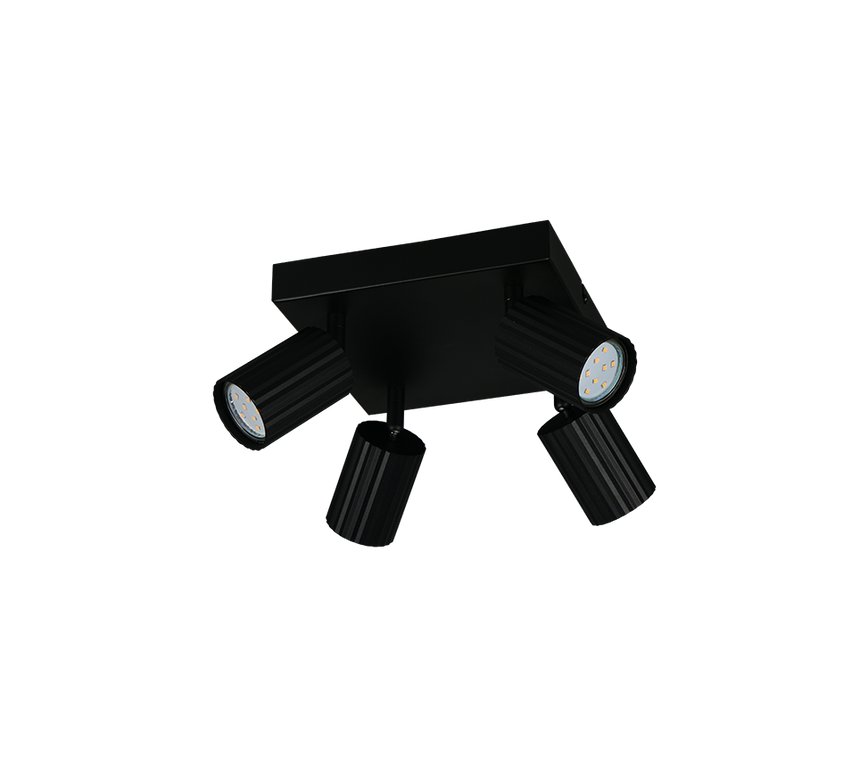Foco Trio Soka LED negro mate 3000K 20cm 867730432