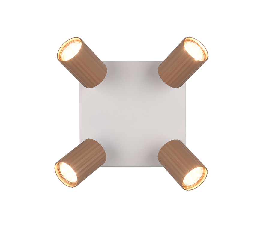 Foco Trio Soka LED marrón café 3000K Ø5,5cm 867730465