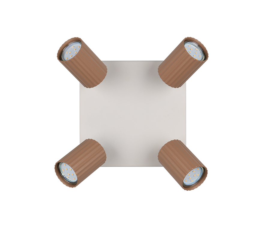 Foco Trio Soka LED marrón café 3000K Ø5,5cm 867730465
