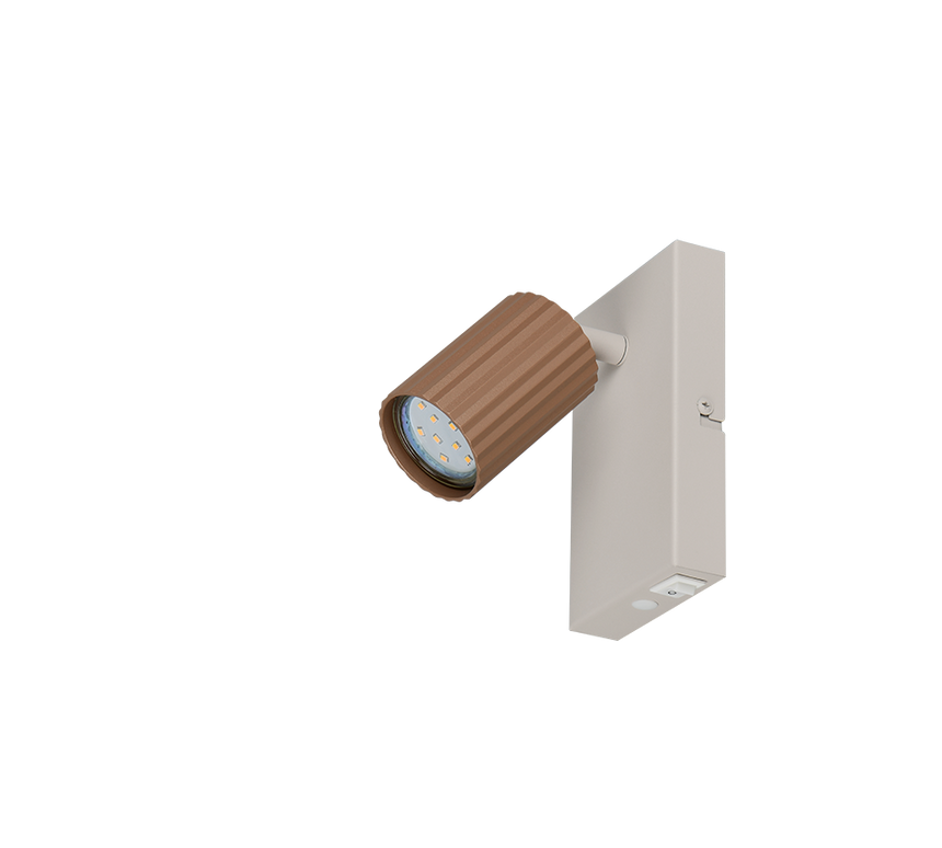 Foco Trio Soka LED marrón café 3000K 9cm 867770165