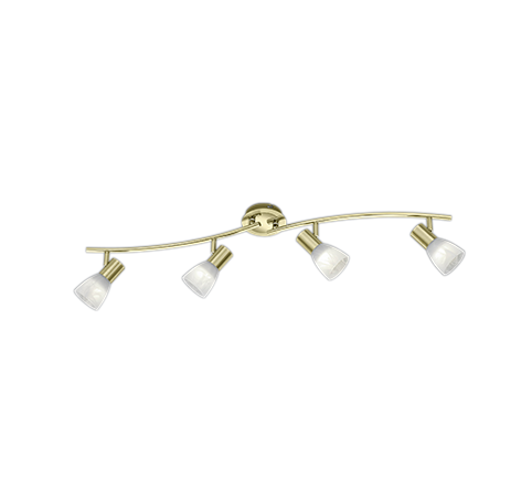 Foco Trio Levisto 4 luces bronce mate 3000K 88cm 871010408