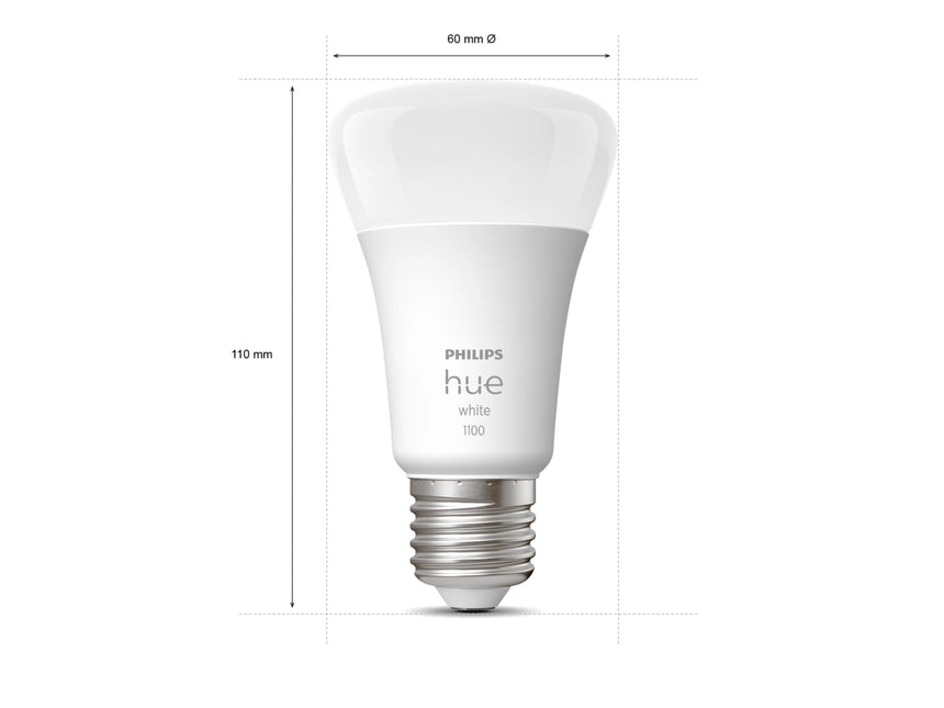 Philips Hue LED smart bulb 2 units A60 E27 9.5W 2700K 289192