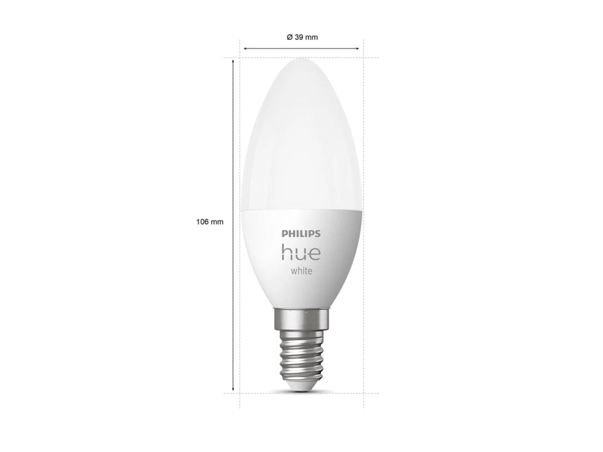 Philips Bombillas LED Hue Vela E14 5,5W 2 unidades 320628