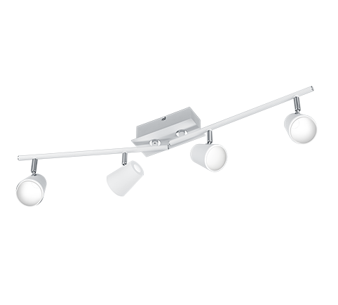 Trio Narcos LED metal spotlight white mat 873110431