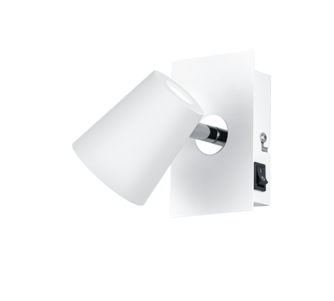 Trio Narcos LED metal spotlight white mat 873170131