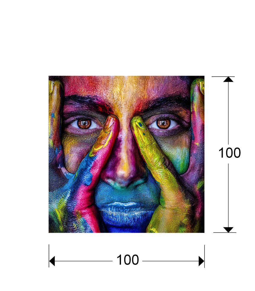 Medidas y dimensiones - Cuadro fotografía impresa Schuller Colores 100x100cm 880138