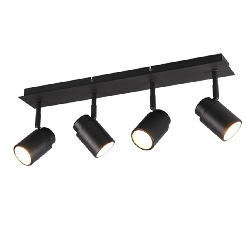 Trio Angelo Black mat metal spotlight 880400432