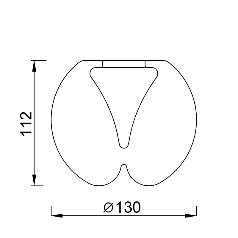 Plano de medidas - Mantra Andromeda Tulipa de cristal cobre 8938