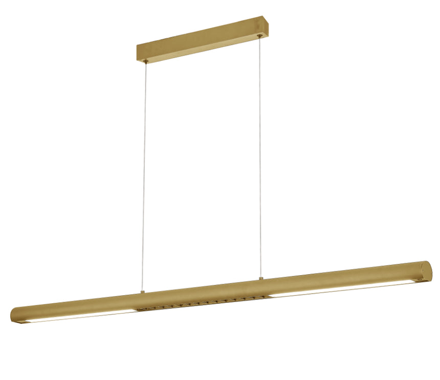 Mantra Lineal Lámpara de techo colgante LED 3000K oro 120cm 9036