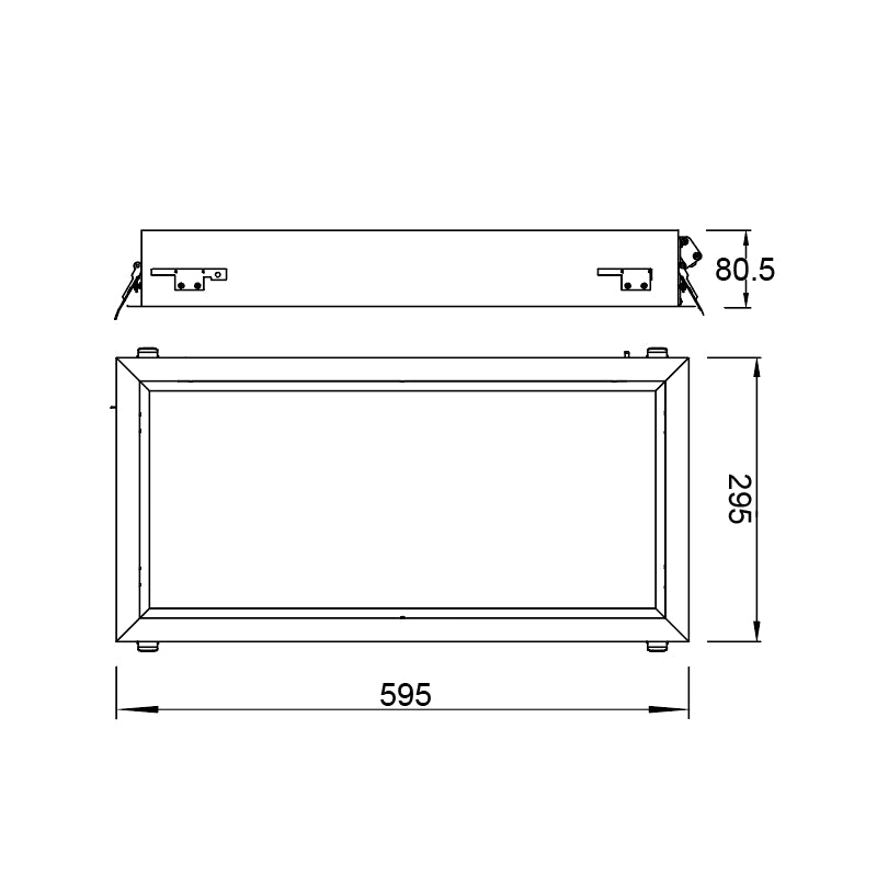 Plano de medidas - Mantra Blue Sky plafón LED blanco 9094