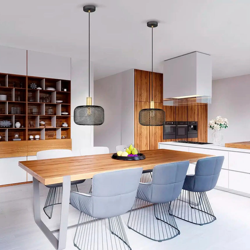 Schuller Osiris Lámpara de techo colgante 1L Oro y negro 910132