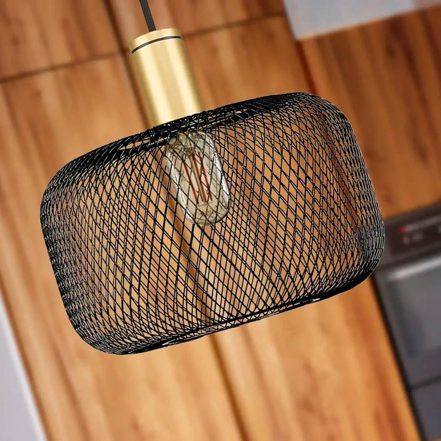 Schuller Osiris Lámpara de techo colgante 1L Oro y negro 910132