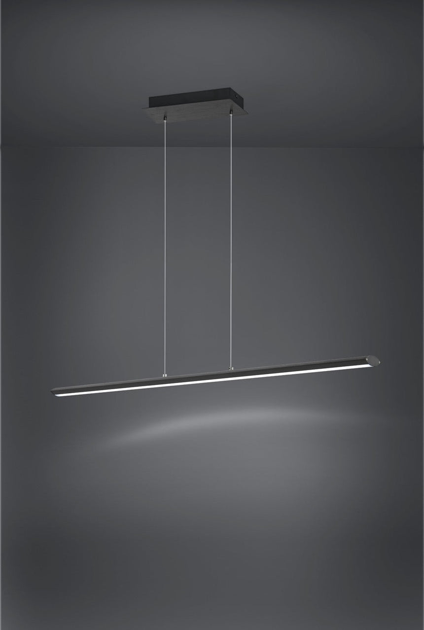 EGLO Pellaro Lámpara de techo colgante LED regulable aluminioacero plástico negro-mate blanco 93896