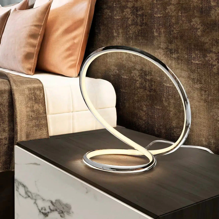 Schuller Infinito Lámpara de mesa LED moderna cromo 15W 750 lúmenes 963060