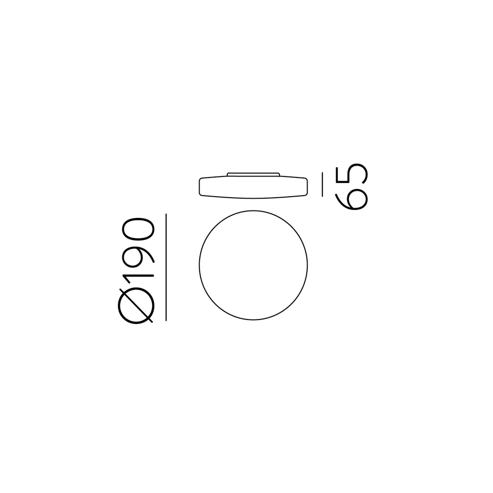 ACB Moon ceiling light 969/19 Opal, LED G9 7W, I IP44 P09691OP