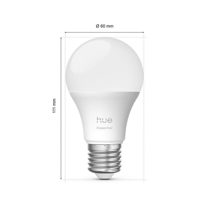 Philips Hue White and Color Ambiance Bombilla Essential RGBW E27 8W 806lm (2 uds) 8720169392243 - imagen 9