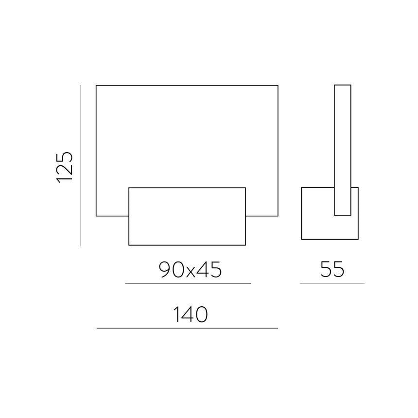ACB Custom Aplique LED 2W niquel mate 3000K A3033101NS