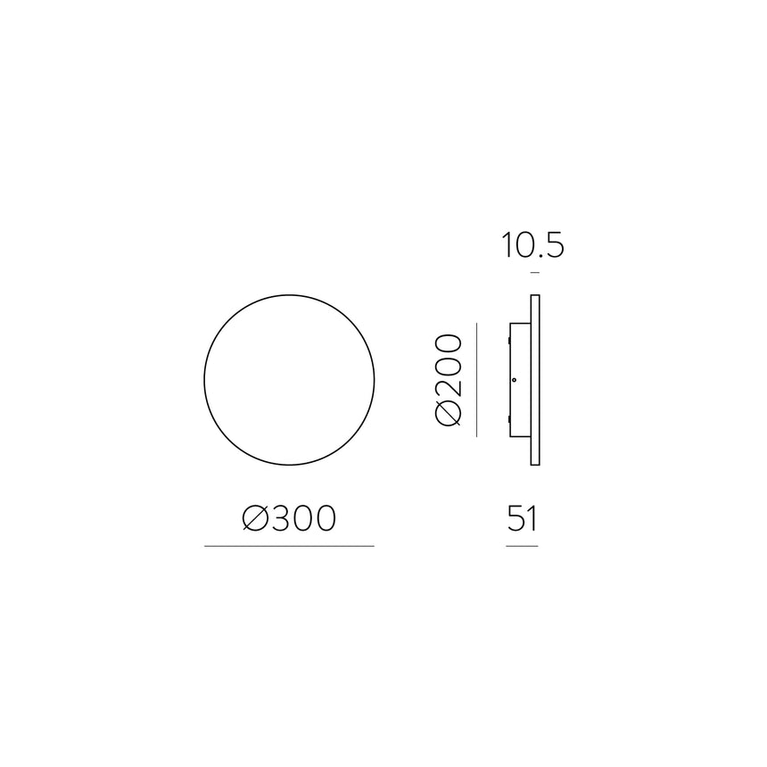ACB Combo Aplique LED 11W IP65 2700K-3000K Slide Switch blanco texturado A3966170B