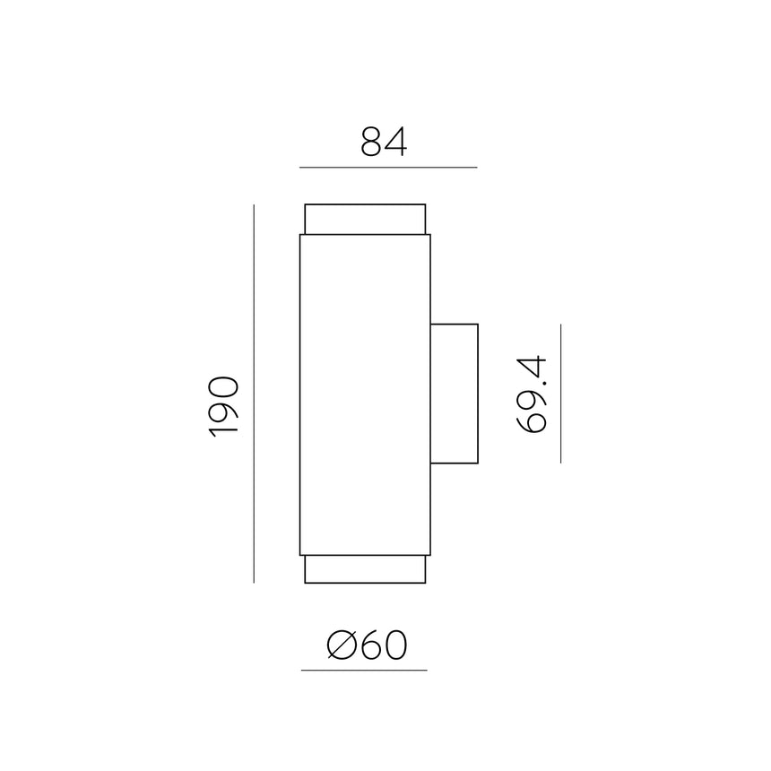 ACB Lux Wall Lamp 16/3989-2 Technical Gold/Black, COB LED 2x6W 3000K 1240lm, CRI90, integrated LED A3989100ON