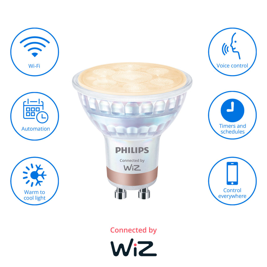 Bombilla LED Dicroica Philips Tunable White regulable PAR16 50W GU10 2700K 400lm 296787 - vista alternativa