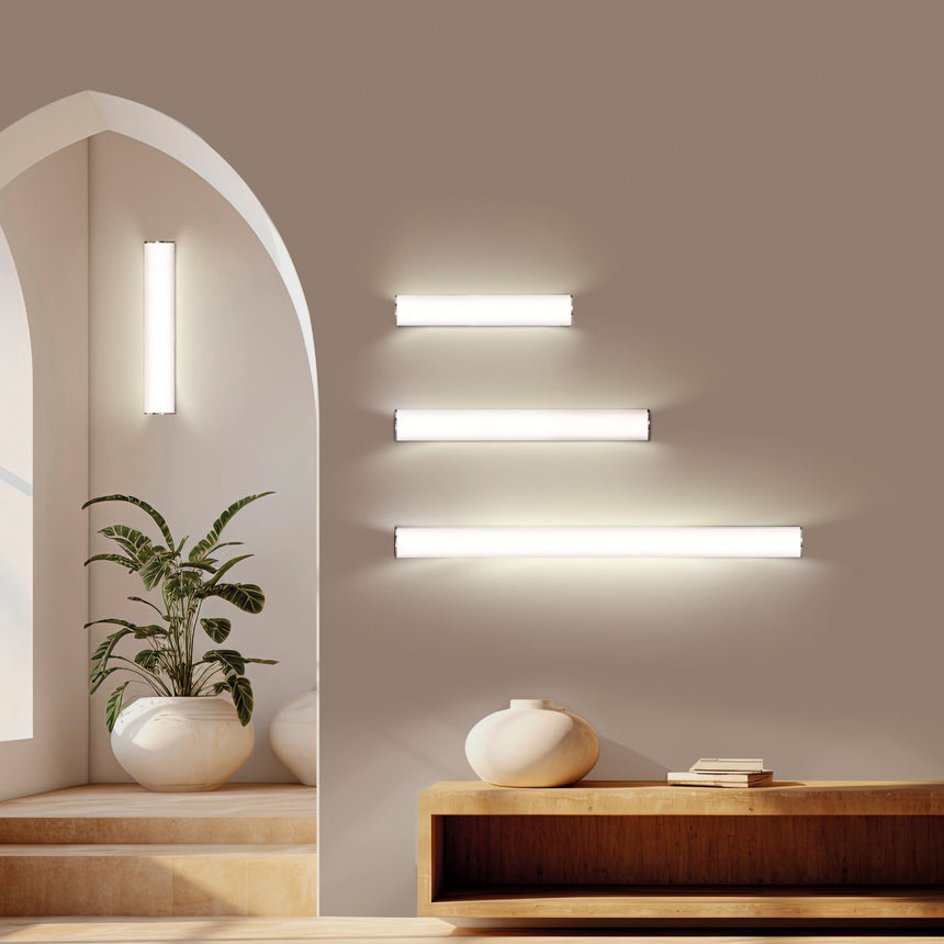 ACB Aldo Aplique baño opal cromo LED 32W IP44 3000K-4000K A3432270C