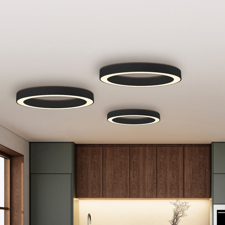 ACB Aliso Plafón negro LED Slide switch Casambi P3742271NCA