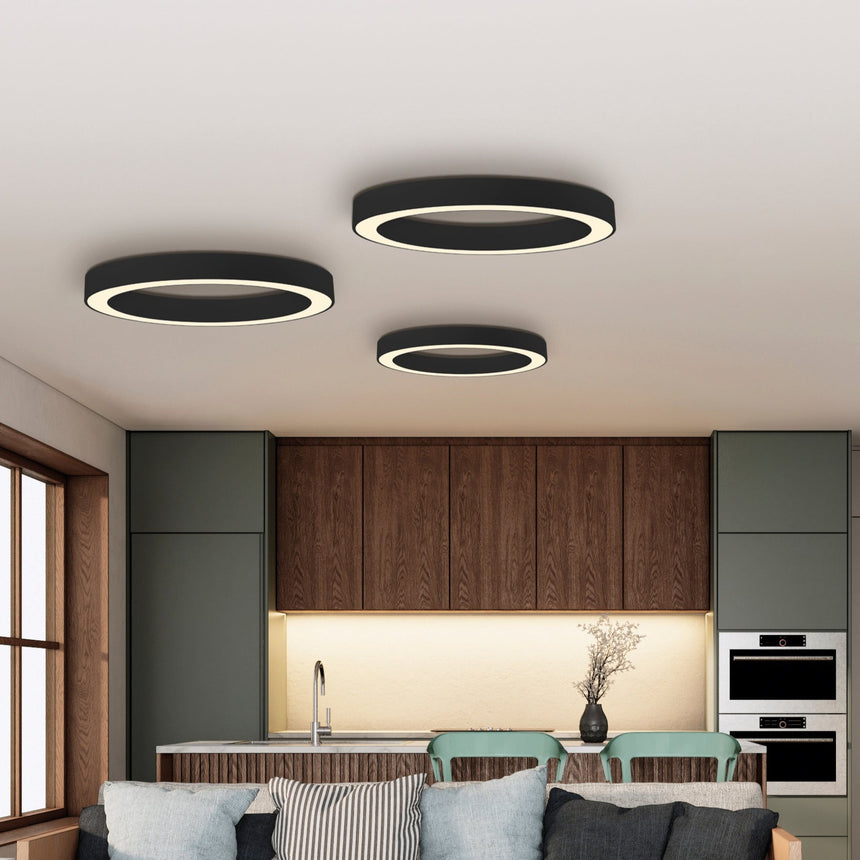 ACB Aliso Plafón negro LED Slide switch Casambi P3742171NCA