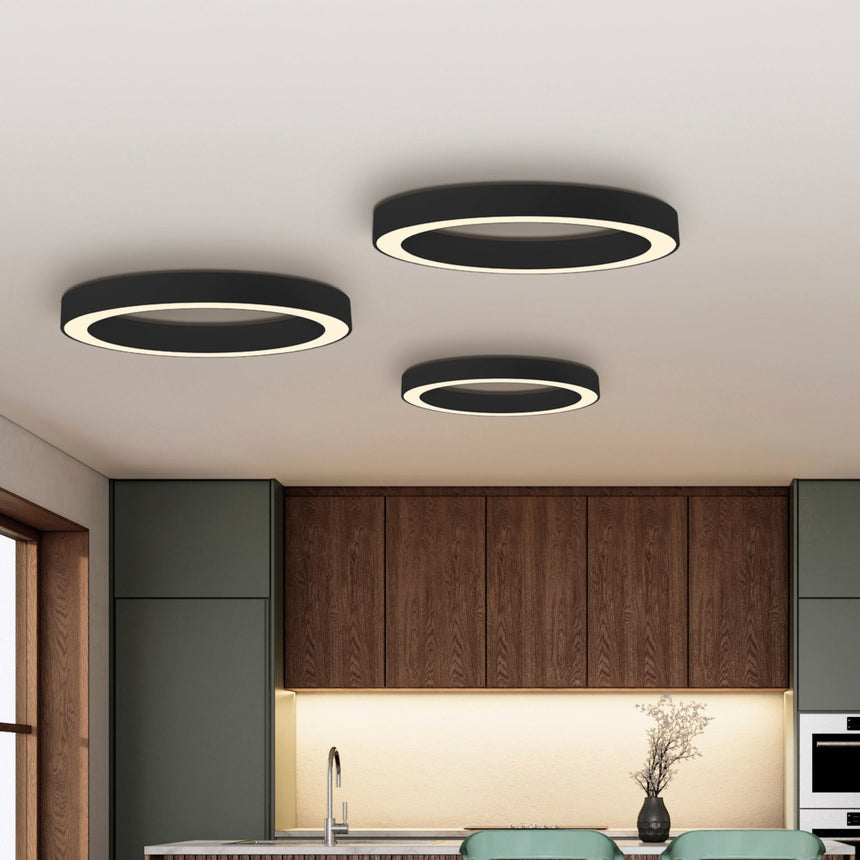 ACB Aliso Plafón negro LED Slide switch Casambi P3742071NCA