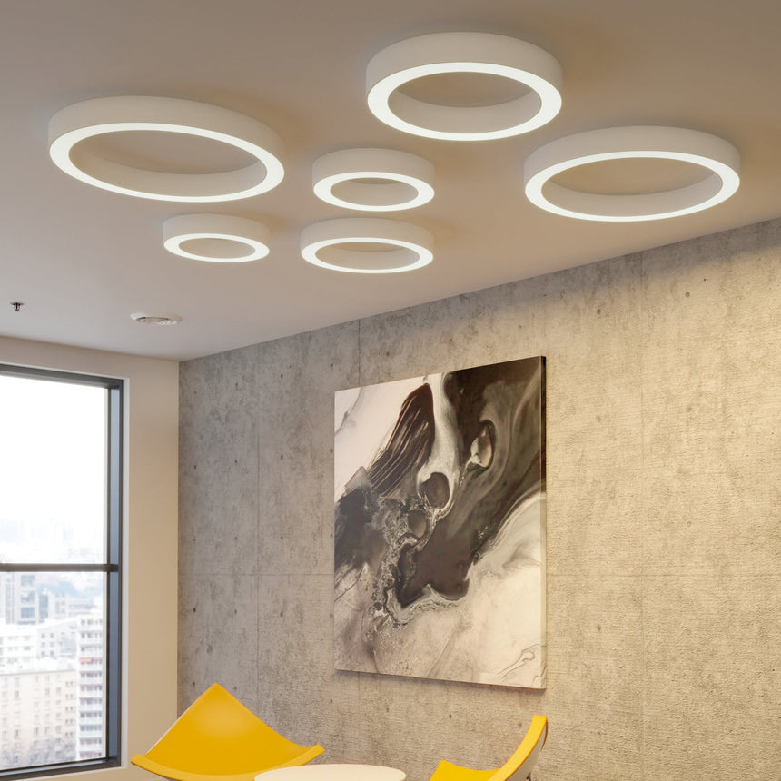 ACB Aliso White LED Ceiling Light Slide Switch P3742171B