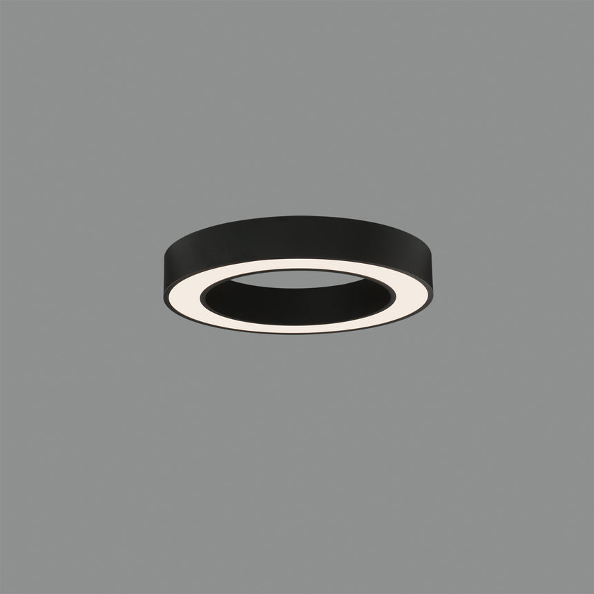 Plafón de techo ACB Aliso negro texturado Ø47cm regulable P3742074NDT