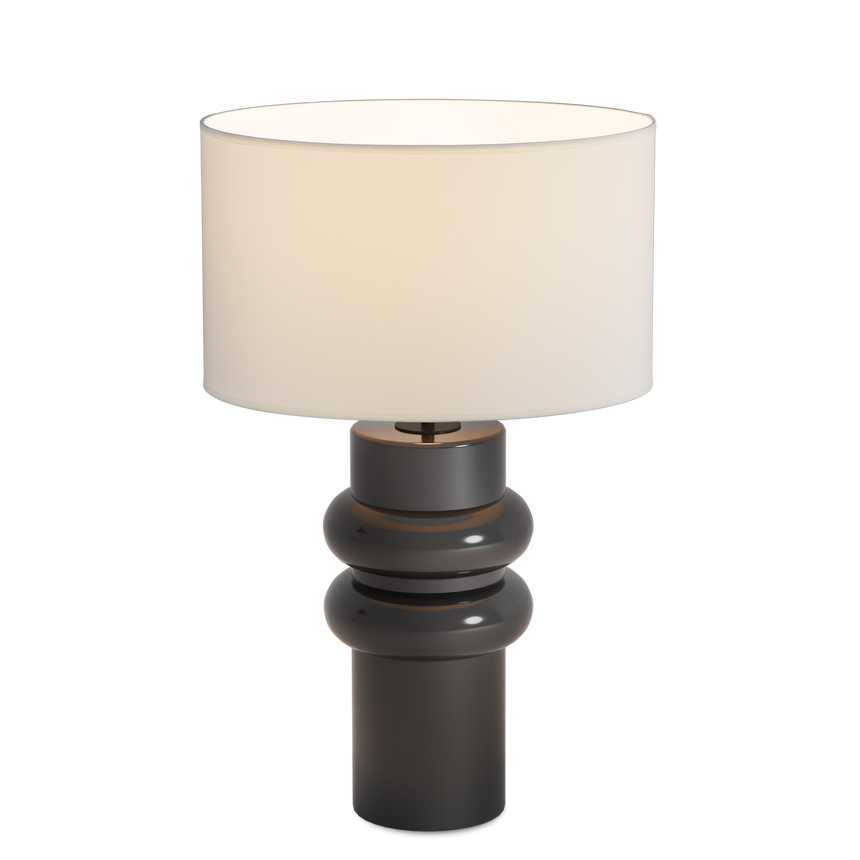 ACB Almeria Sobremesa negro brillo LED E27 interruptor de cable S8213080N