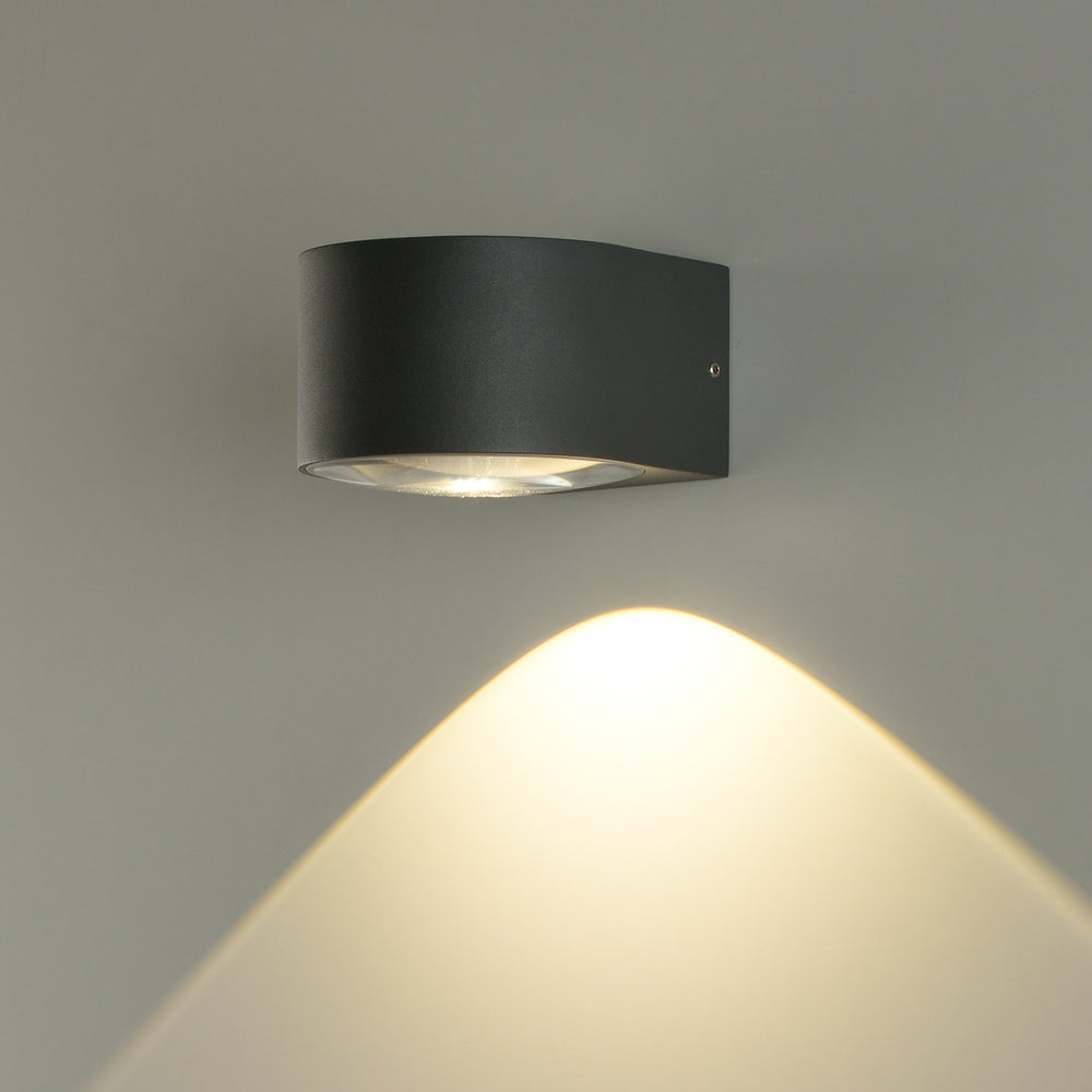 ACB Ania 16/2060 Textured Anthracite Wall Lamp, LED 1x6W 3000K 540lm, IP65 A2060000GR