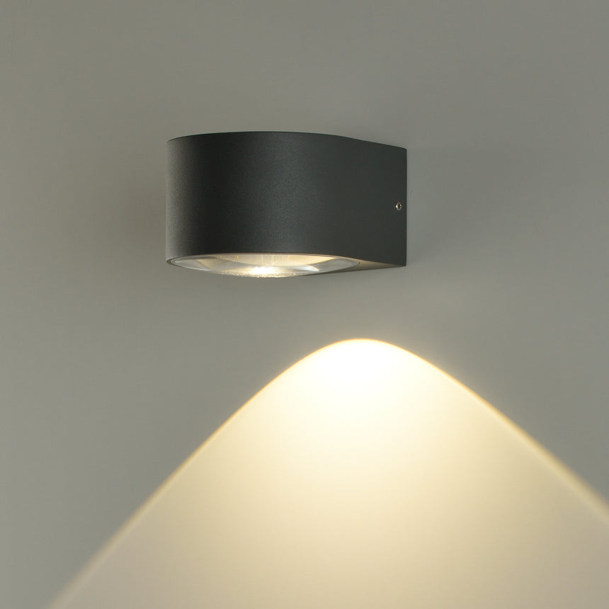 ACB Ania 16/2060 Textured Anthracite Wall Lamp, LED 1x6W 3000K 540lm, IP65 A2060000GR
