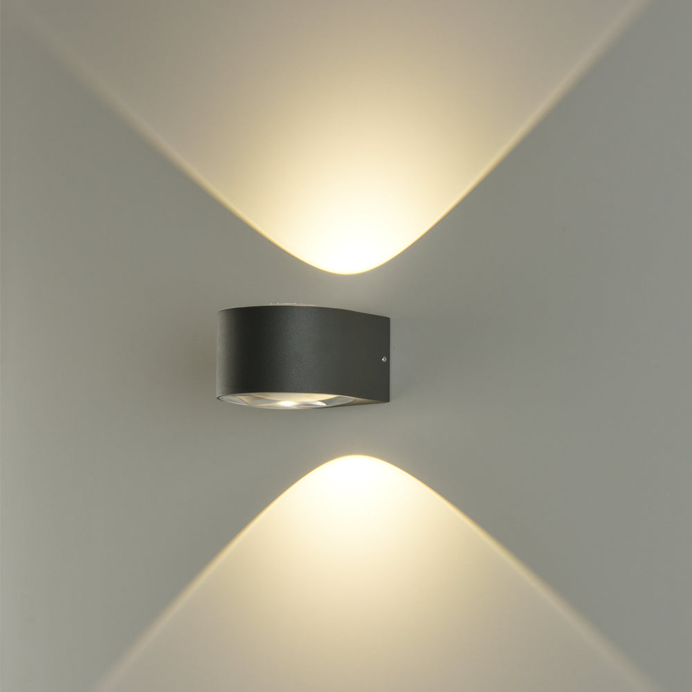 ACB Ania Wall Lamp 16/2060-2 Anthracite Textured, LED 2x6W 3000K 1080lm, CRI80 IP65 A2060100GR
