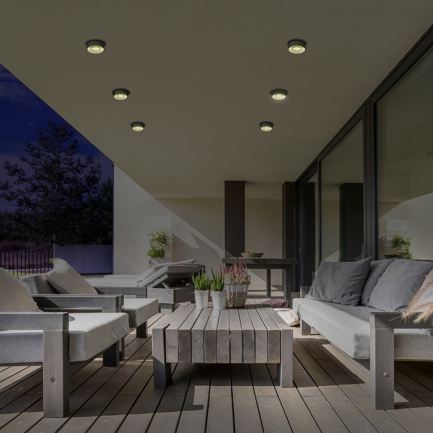 ACB Ania Plafón LED antracita texturado 6W 3000K IP65 P2060000GR