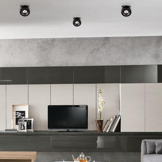 ACB Apex Recessed 3538/10 Black, COB LED 13W 3000K 891lm, CRI90 I, integrated LED, Adjustable P353810N