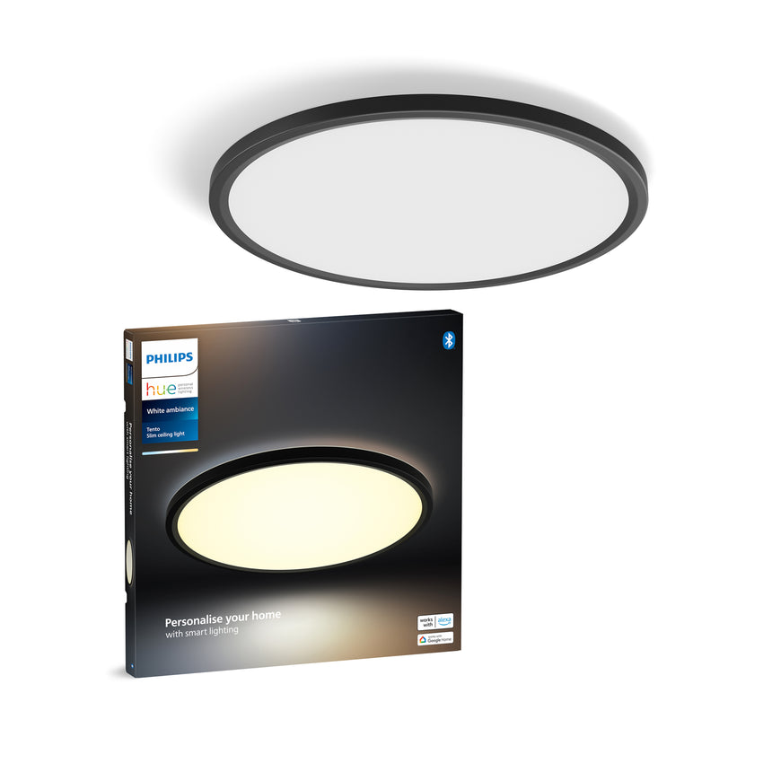 Philips Hue Plafón Tento negro White Ambiance 23W 3100lm 8720169330733