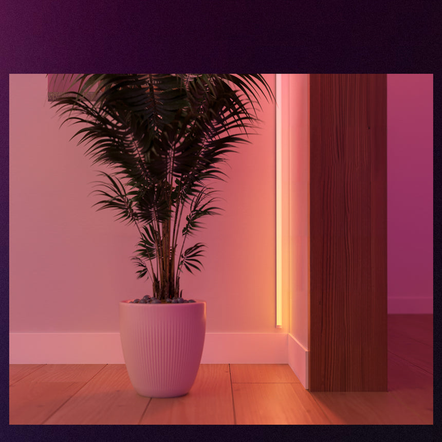 Philips Hue White and Color Ambiance Tira LED omniglow ledstrip blanco RGBW 60W 87211