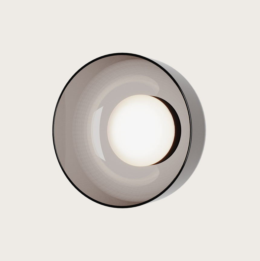Aplique de pared Aromas Ipon LED 10W vidrio transparente A1316