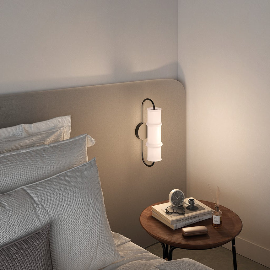 Aplique de pared Aromas Canna LED 10W vidrio opal A1319