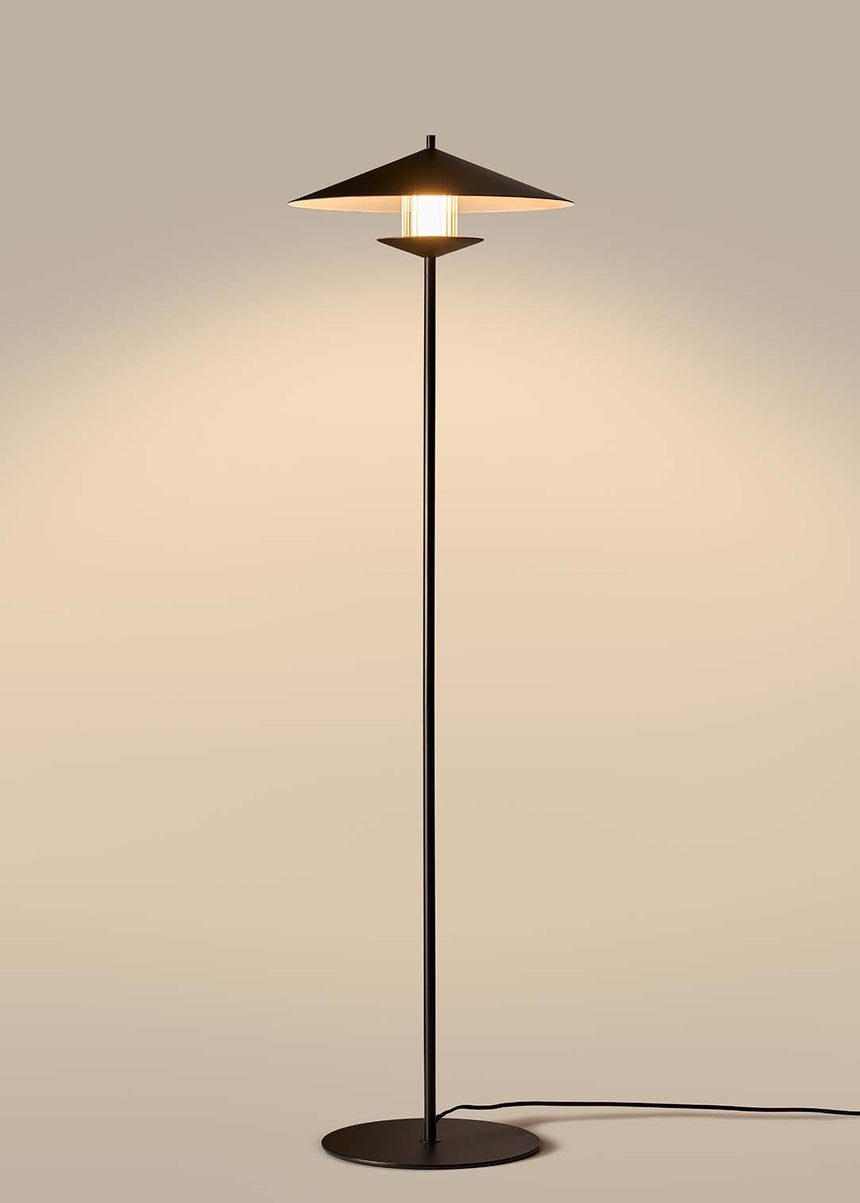 Lámpara de pie Aromas Gehit LED 9W cristal acrílico 130 cm P1350