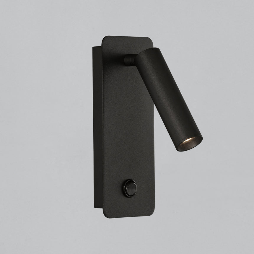 ACB Aron Wall Light 16/3240 Textured Black, 3W 3000K 315lm LED, CRI90, Integrated LED, With switch, Adjustable A32401N