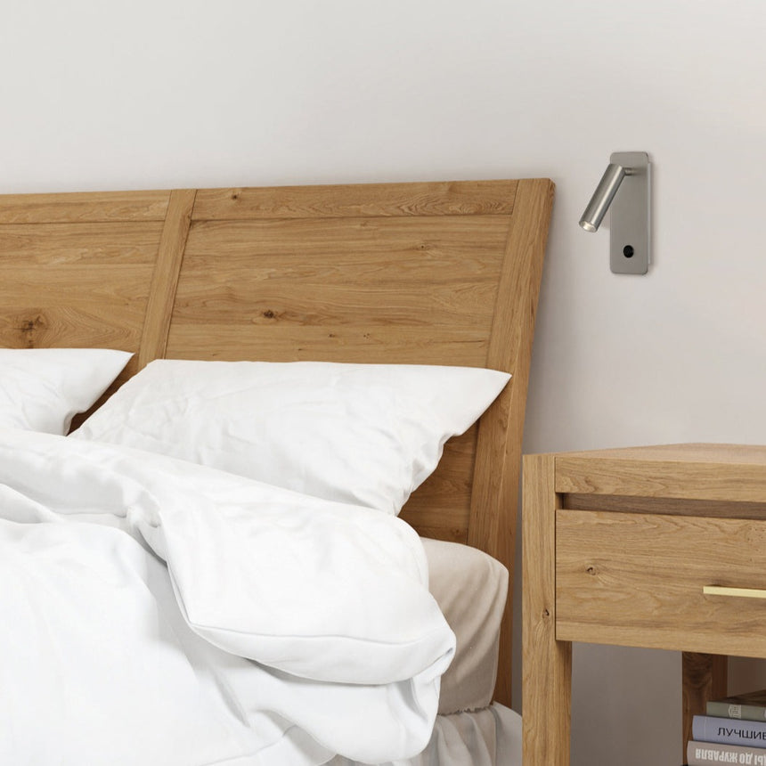 ACB Aron Aplique LED níquel satinado 3W 3000K con interruptor orientable A32401NS